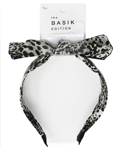 Scunci the BASIK Edition Animal Print Bow Headband - Click Image to Close